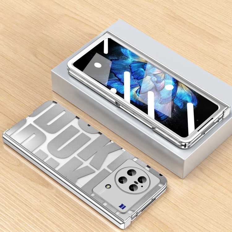 For vivo X Fold Integrated Electroplating Folding Phone Case with Hinge