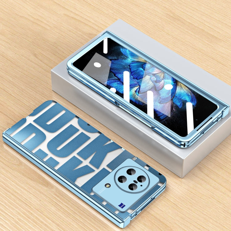 For vivo X Fold Integrated Electroplating Folding Phone Case with Hinge