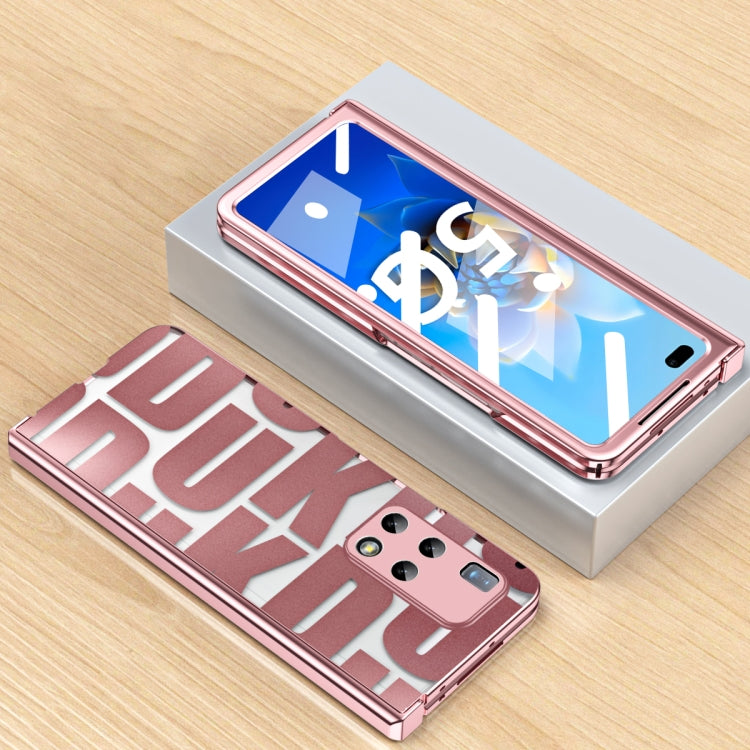 For Huawei Mate X2 Integrated Electroplating Folding Phone Case with Hinge