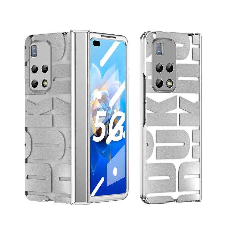 For Huawei Mate X2 Integrated Electroplating Folding Phone Case with Hinge