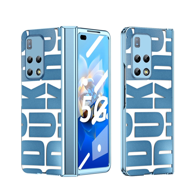 For Huawei Mate X2 Integrated Electroplating Folding Phone Case with Hinge