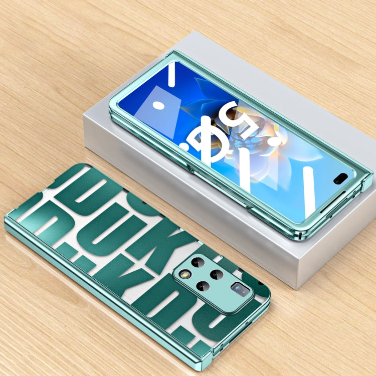 For Huawei Mate X2 Integrated Electroplating Folding Phone Case with Hinge