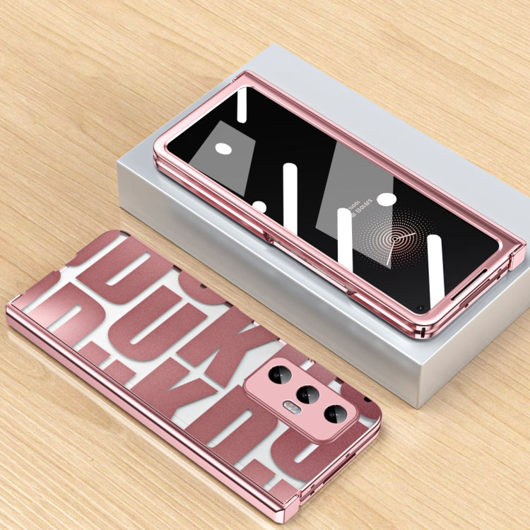 For Xiaomi Mi Mix Fold Integrated Electroplating Folding Phone Case with Hinge