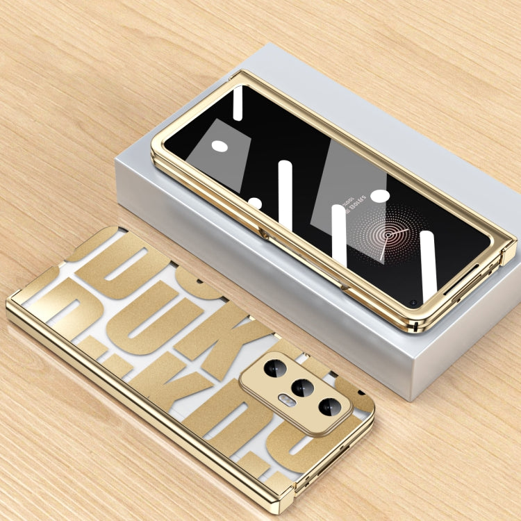 For Xiaomi Mi Mix Fold Integrated Electroplating Folding Phone Case with Hinge