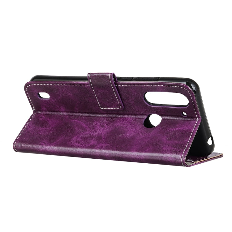 For Motorola Moto G8 Power Lite Retro Crazy Horse Texture Horizontal Flip Leather Case with Holder & Card Slots & Photo Frame & Wallet