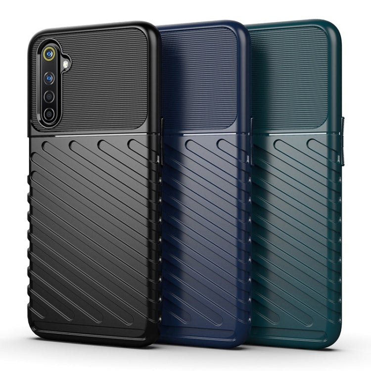 For OPPO Realme 6 Thunderbolt Shockproof TPU Soft Case(Black)