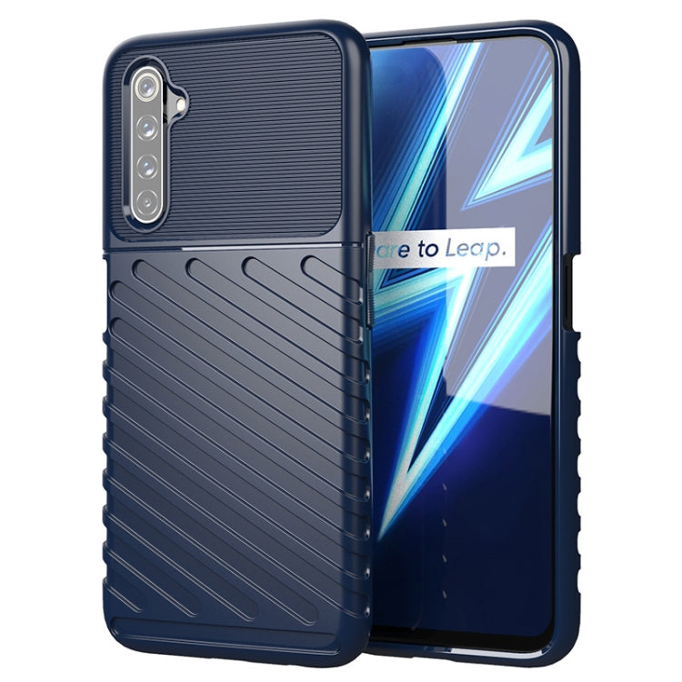 For OPPO Realme 6 Pro Thunderbolt Shockproof TPU Soft Case(Blue)