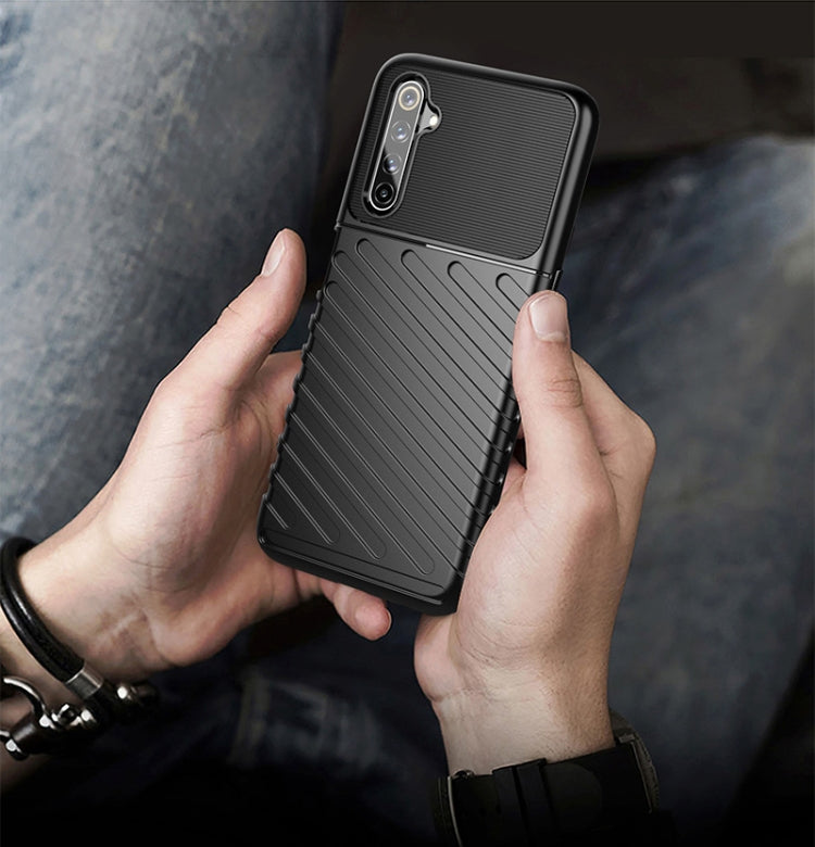 For OPPO Realme 6 Pro Thunderbolt Shockproof TPU Soft Case(Blue)