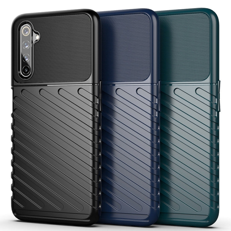 For OPPO Realme 6 Pro Thunderbolt Shockproof TPU Soft Case(Blue)