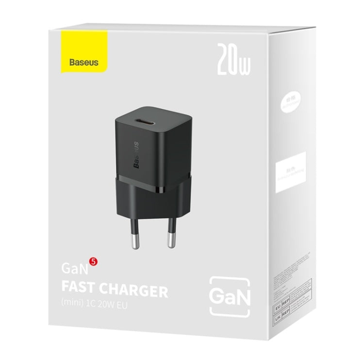 Baseus GaN5 20W USB-C / Type-C GaN Fast Charger, EU Plug