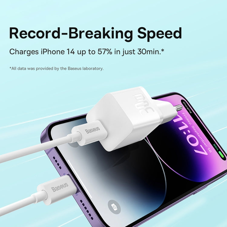 Baseus GaN5 30W USB-C / Type-C GaN Fast Charger, EU Plug