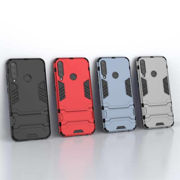 For Huawei Y6P PC + TPU Shockproof Protective Case with Holder