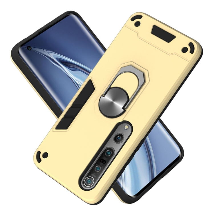 For Xiaomi Mi 10 5G / Mi 10 Pro 5G 2 in 1 Armour Series PC + TPU Protective Case with Ring Holder