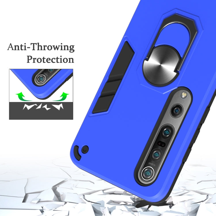 For Xiaomi Mi 10 5G / Mi 10 Pro 5G 2 in 1 Armour Series PC + TPU Protective Case with Ring Holder