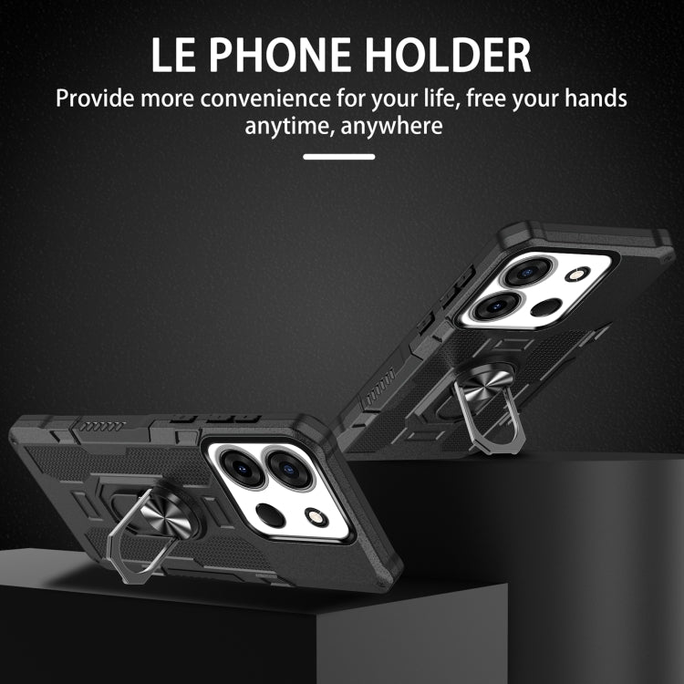 For Infinix Smart 7 African Ring Holder Armor Hybrid Phone Case