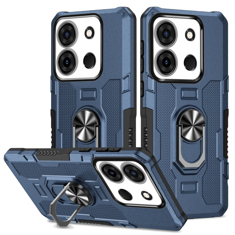 For Infinix Smart 7 African Ring Holder Armor Hybrid Phone Case