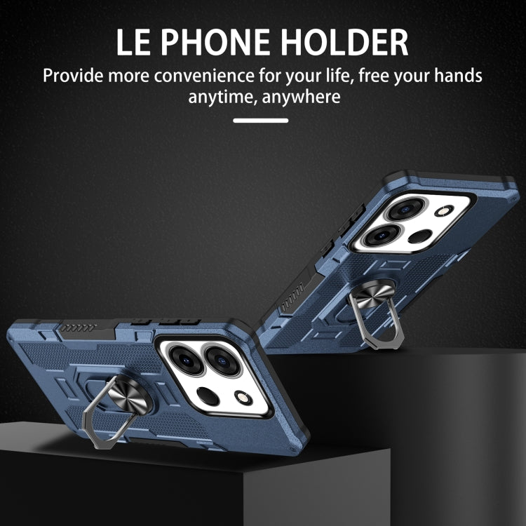 For Infinix Smart 7 African Ring Holder Armor Hybrid Phone Case