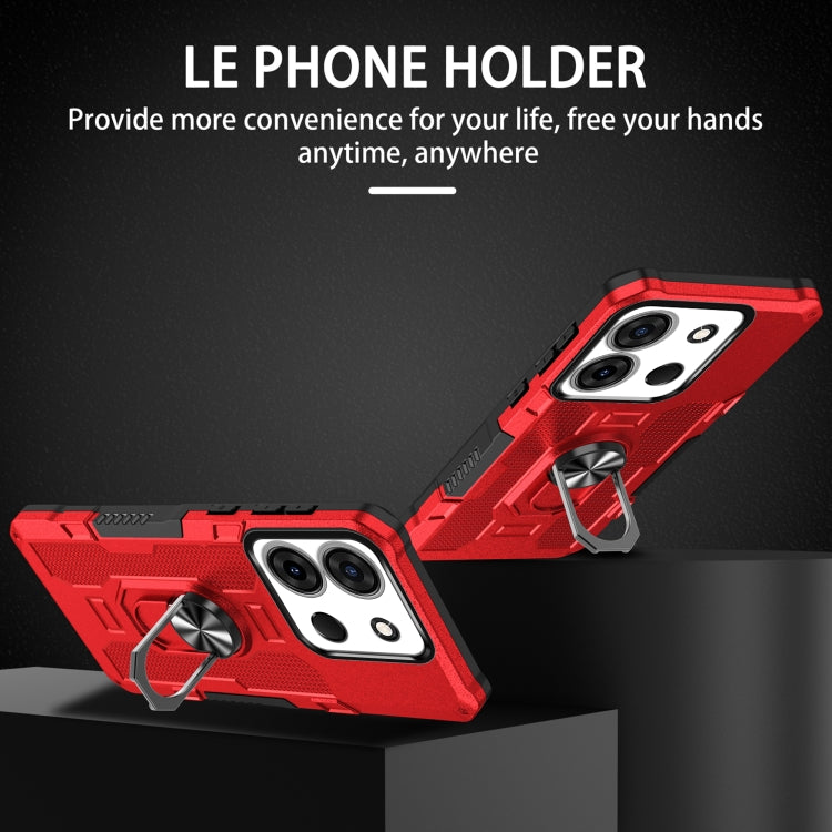 For Infinix Smart 7 African Ring Holder Armor Hybrid Phone Case