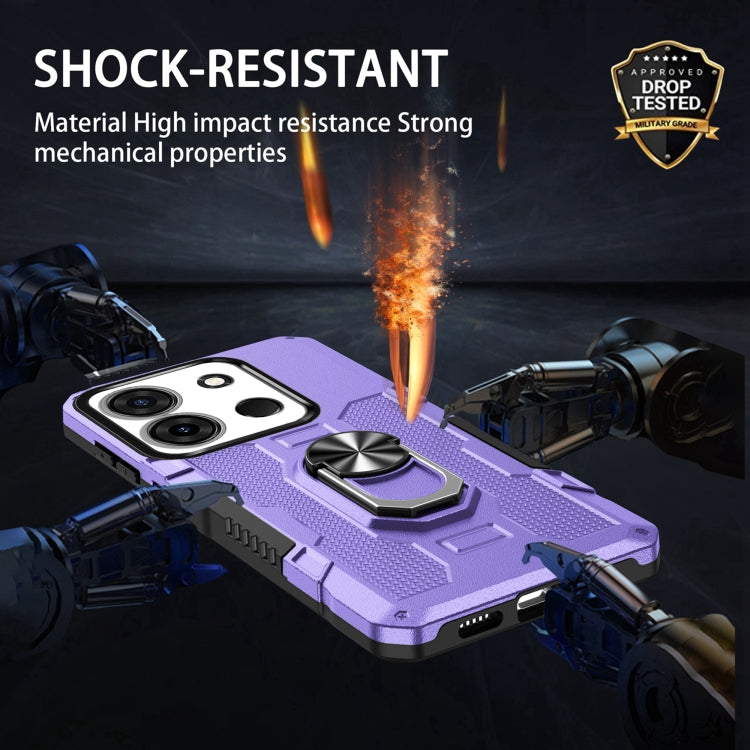 For Infinix Smart 7 African Ring Holder Armor Hybrid Phone Case