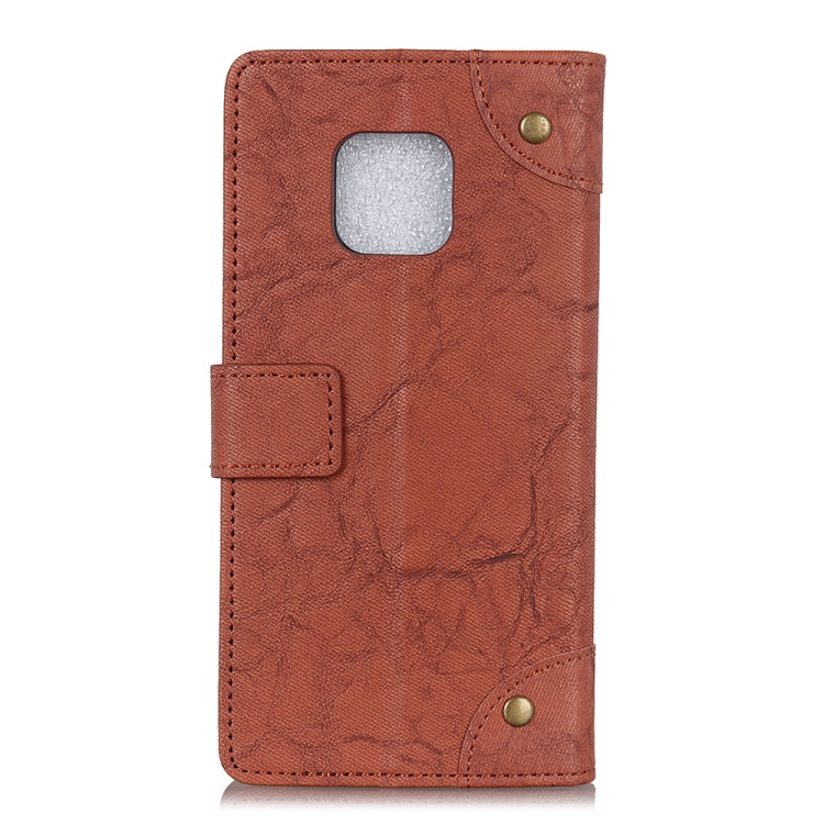 For Xiaomi Redmi 10X 5G / 10X Pro 5G Copper Buckle Retro Crazy Horse Texture Horizontal Flip Leather Case with Holder & Card Slots & Wallet