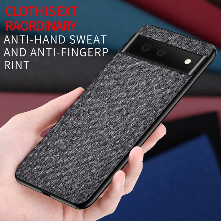 For Google Pixel 8 Shockproof Cloth Texture PC+ TPU Phone Case