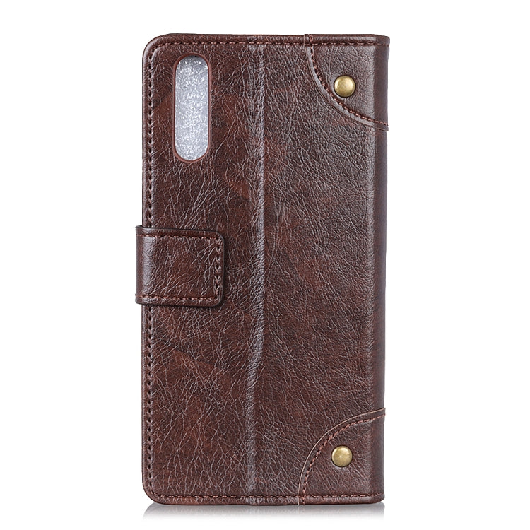 For LG Velvet Copper Buckle Nappa Texture Horizontal Flip Leather Case with Holder & Card Slots & Wallet