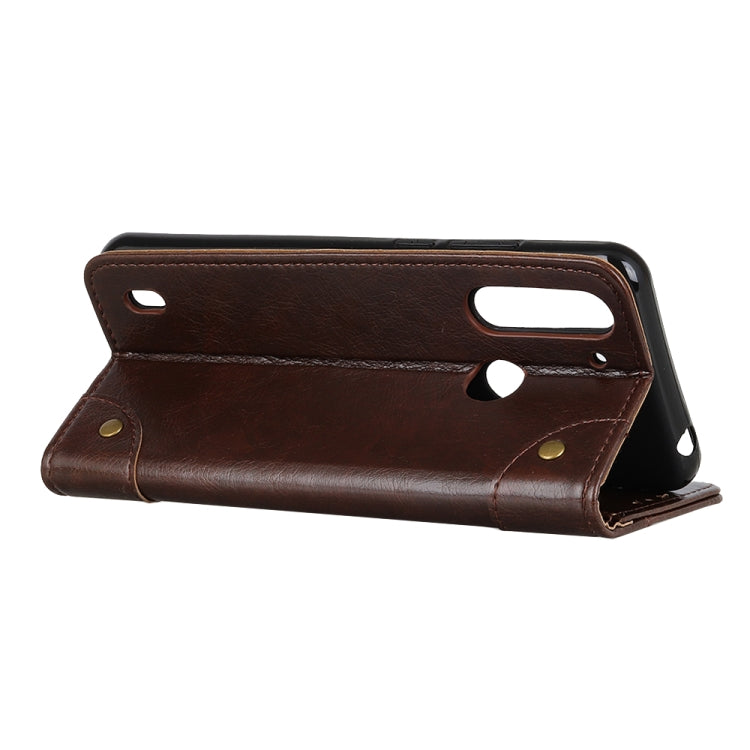For Motorola Moto G8 Power Lite Copper Buckle Nappa Texture Horizontal Flip Leather Case with Holder & Card Slots & Wallet