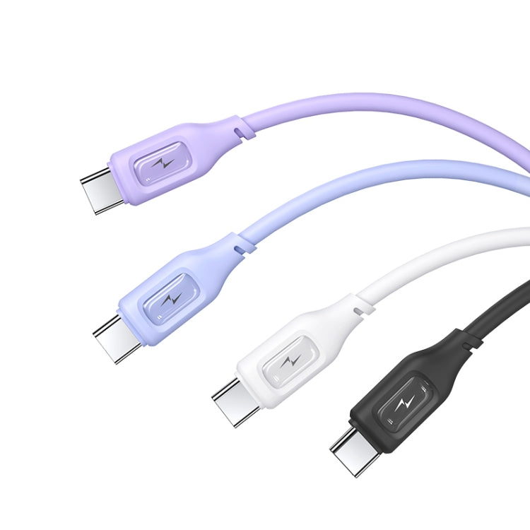 USAMS US-SJ619 3A USB to USB-C/Type-C Silicone Data Cable, Length: 1m