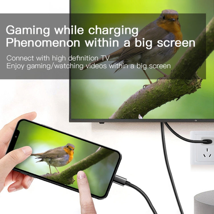 Yesido HM04 8 Pin to HDMI Adapter Cable, Length:1.8m