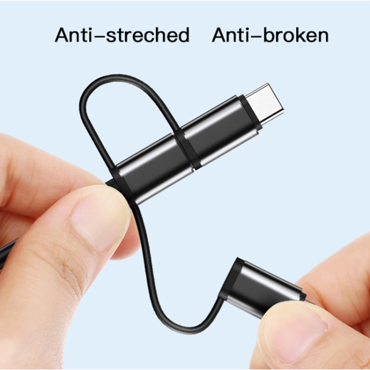 Yesido HM05 3 in 1 8 Pin / Micro USB / USB-C to HDMI Adapter Cable, Length:1.8m