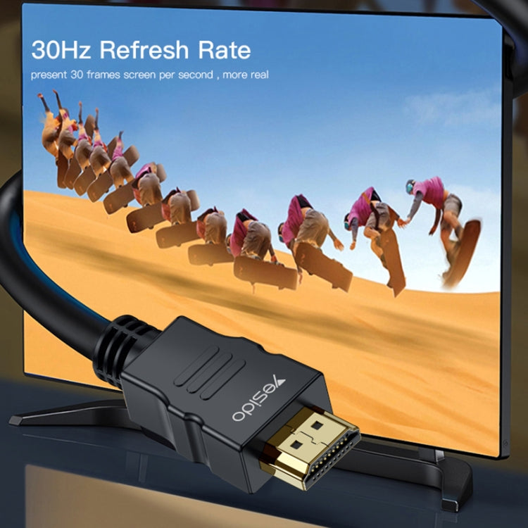 Yesido HM09 HDMI Male to HDMI Male HD Adapter Cable, Length:1.5m