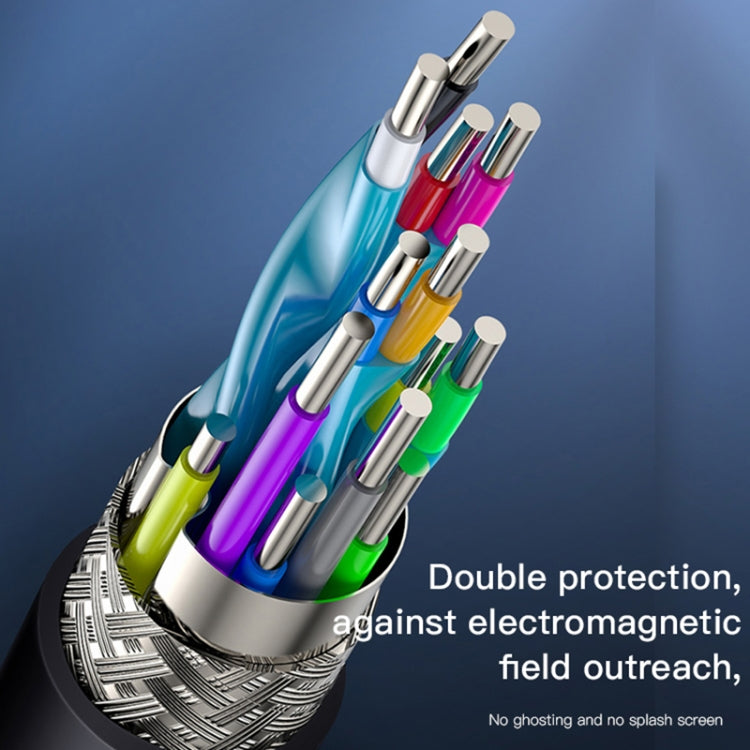 Yesido HM09 HDMI Male to HDMI Male HD Adapter Cable, Length:1.5m