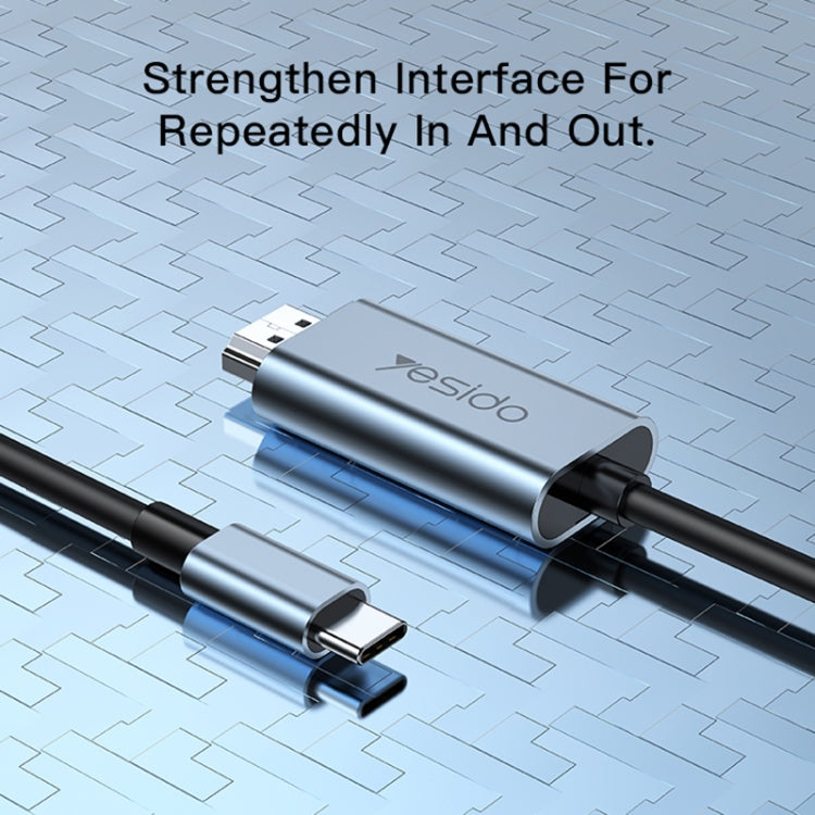 Yesido HM10 USB-C / Type-C to HDMI HD Adapter Cable, Length:2m