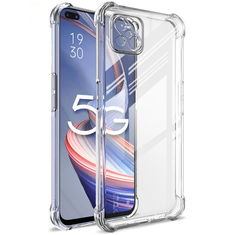 For OPPO A92s IMAK Full Coverage Shockproof TPU Protective Case