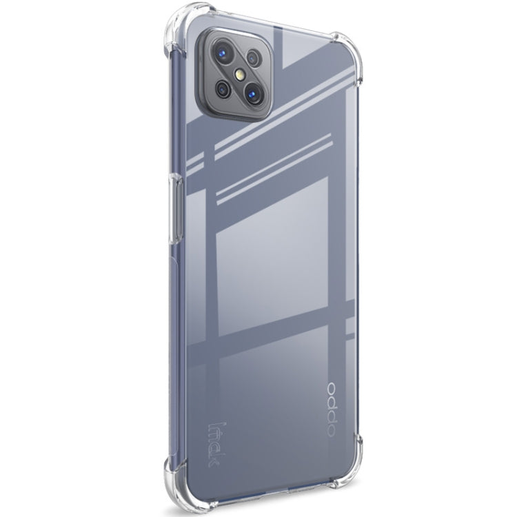 For OPPO A92s IMAK Full Coverage Shockproof TPU Protective Case