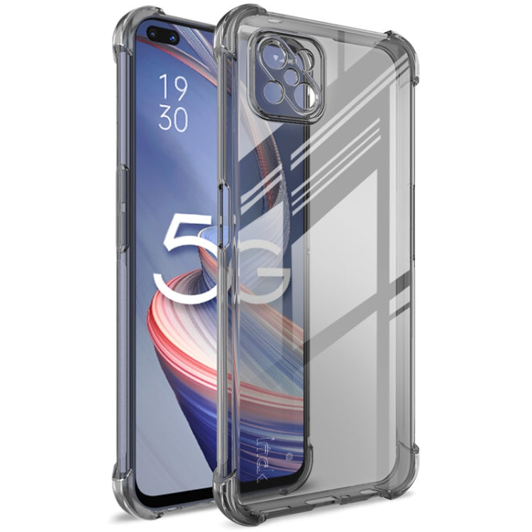 For OPPO A92s IMAK Full Coverage Shockproof TPU Protective Case