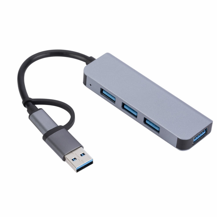 2301 4 in 1 USB+USB-C/Type-C to USB Multi-function Docking Station HUB Adapter