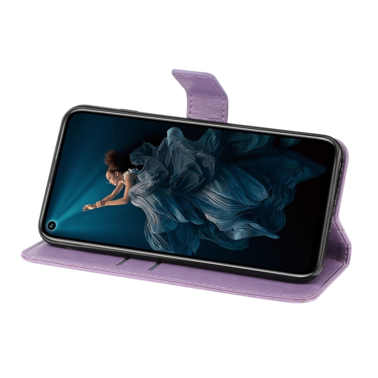 For Huawei Y7P / P40 lite E Embossed Plum Blossom Pattern Horizontal Flip Leather Case with Holder & Card Slots