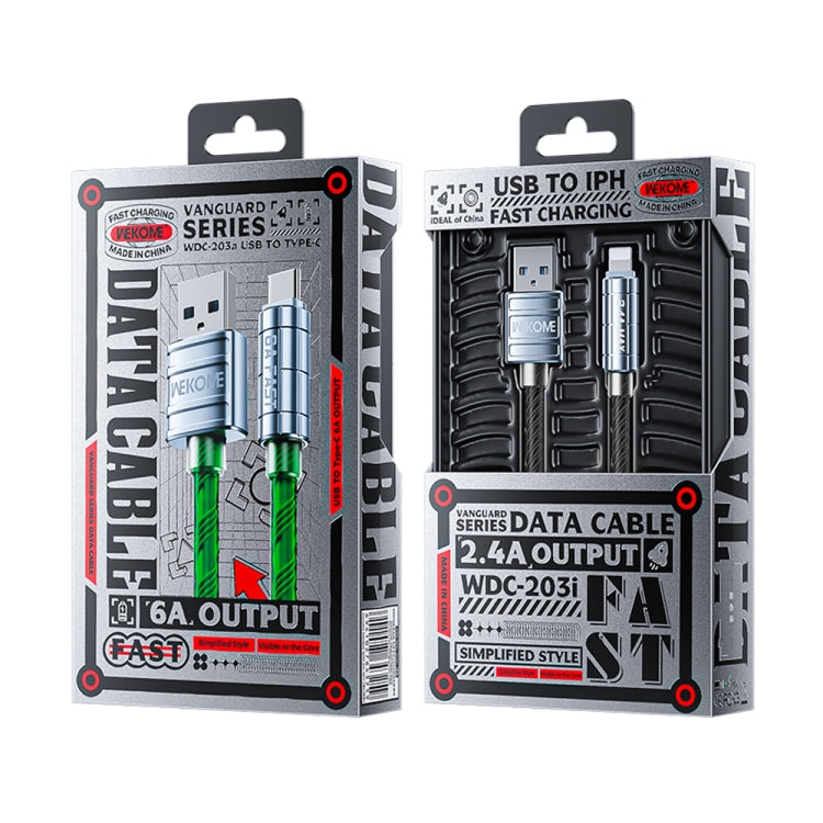 WK WDC-203a 6A USB to USB-C/Type-C Data Cable, Length: 1m