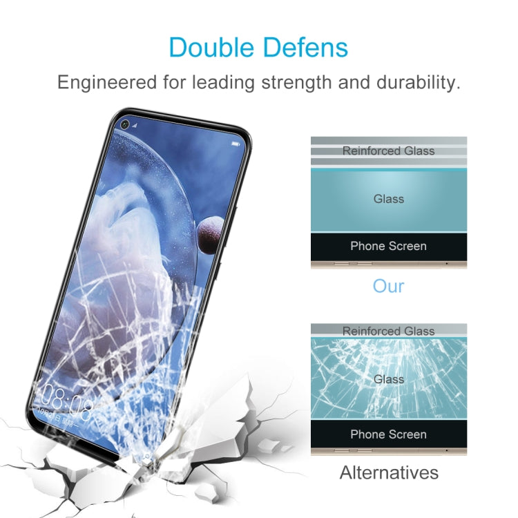 For Huawei nova 5z Half-screen Transparent Tempered Glass Film