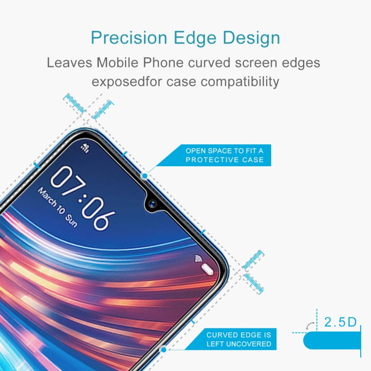 For Vivo S1 Half-screen Transparent Tempered Glass Film