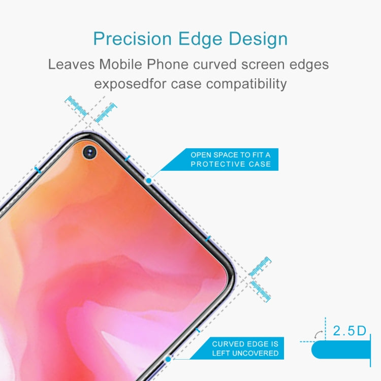 For Vivo Y3 Half-screen Transparent Tempered Glass Film