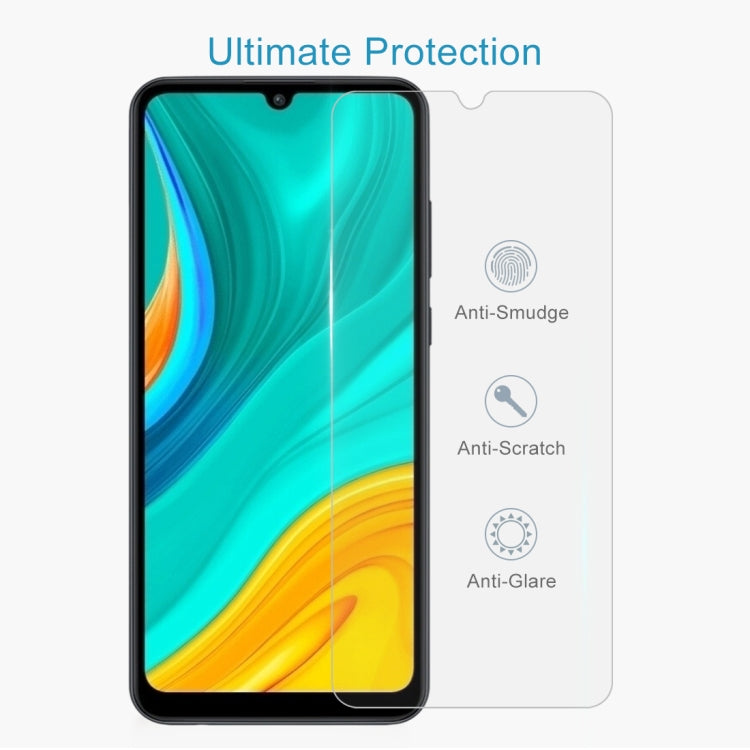 For Huawei Enjoy 10e Half-screen Transparent Tempered Glass Film