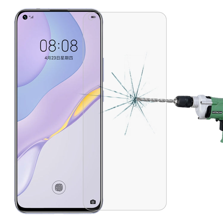 For Huawei nova 7 Half-screen Transparent Tempered Glass Film