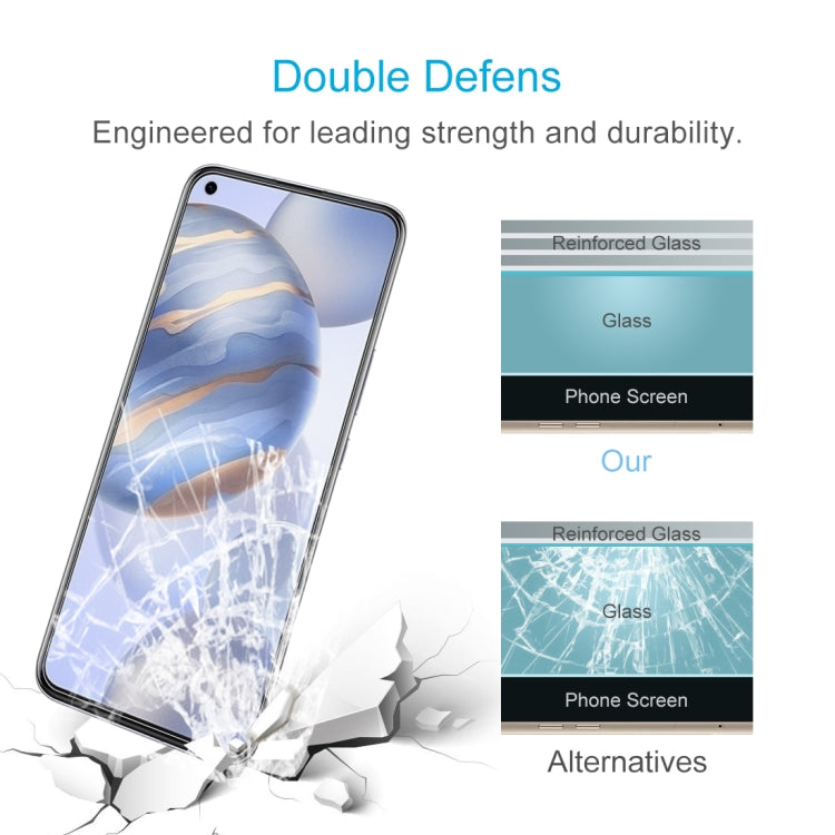 For Huawei Honor 30 Half-screen Transparent Tempered Glass Film