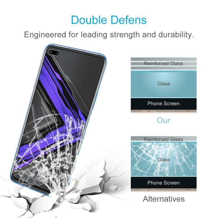 For Huawei Honor Play 4 Pro Half-screen Transparent Tempered Glass Film