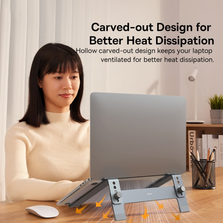 Baseus 4-level Adjustable Desktop Laptop Holder(Space Grey)