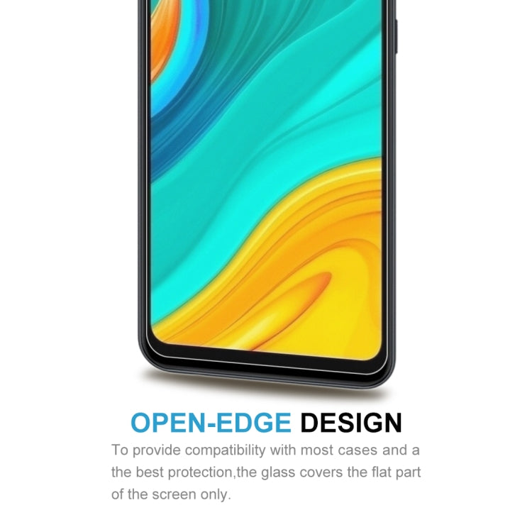 For Huawei Enjoy 10e 10 PCS Half-screen Transparent Tempered Glass Film