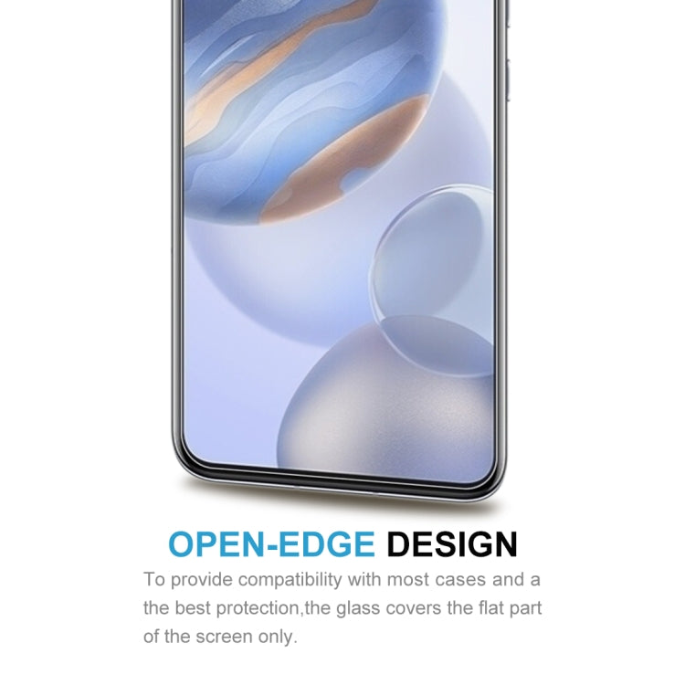 For Huawei Honor 30 10 PCS Half-screen Transparent Tempered Glass Film