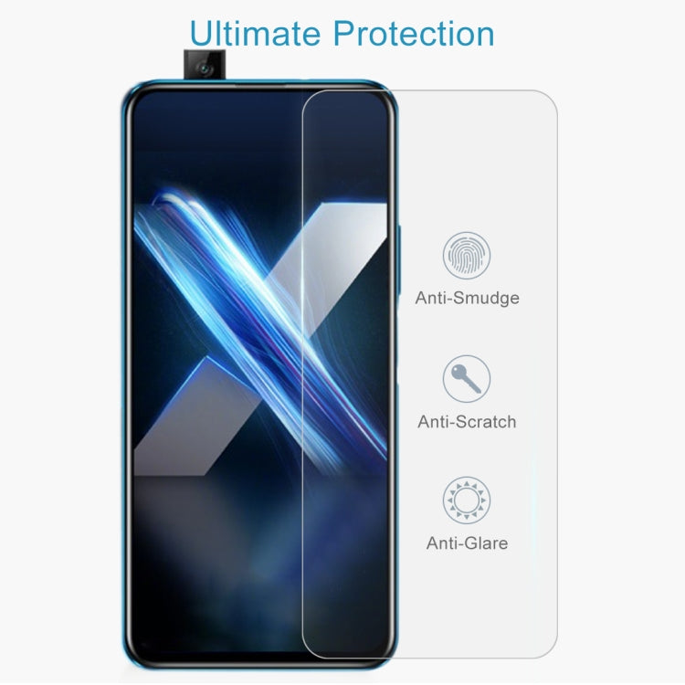 For Huawei Honor X10 Pro 10 PCS Half-screen Transparent Tempered Glass Film